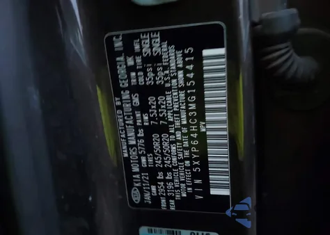 2021 Kia Telluride S z USA, uszkodzony, nr VIN 5XYP64HC3MG154415